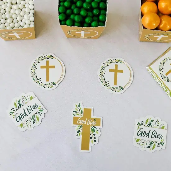 Big Dot of Happiness Elegant Cross - DIY Shaped Religious Party Cut-Outs - 24 Count {6}