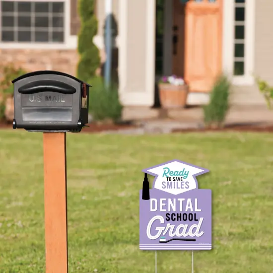 Big Dot of Happiness Dental School Grad - Outdoor Lawn Sign - Dentistry and Hygienist Graduation Party Yard Sign - 1 Piece {3}