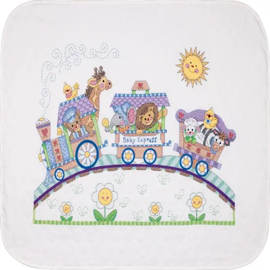 Dimensions Baby Hugs Quilt Stamped Cross Stitch Kit 34"X43"-Baby Express {1}