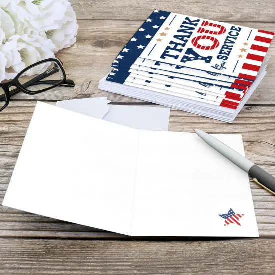 Big Dot of Happiness Happy Veterans Day - Patriotic Thank You Cards (8 count) {6}