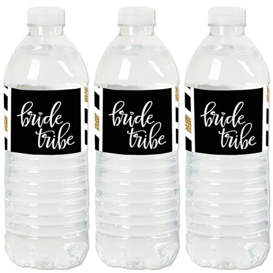 Big Dot of Happiness "Bride Tribe" - Bridal Shower or Bachelorette Party Water Bottle Sticker Labels - Set of 20 {1}
