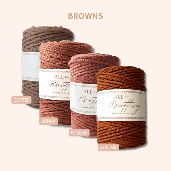 3.5mm Macrame Braided Cord, approx 490ft/163yds ALL FOR KNOTTING Snow {1}