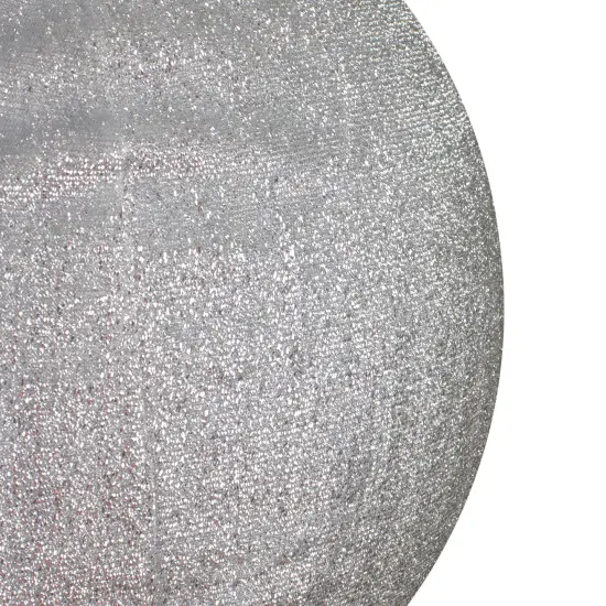 Northlight Inflatable Tinsel Commercial Christmas Ball Ornament Outdoor Decoration - 27.5" - Silver {4}