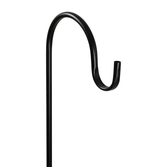 Northlight 84” Black Metal Shepard’s Hook Outdoor Garden Stake {4}