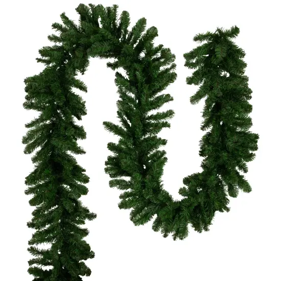 Northlight Balsam Pine Artificial Commercial Christmas Garland - 50' x 12" - Unlit Green {4}