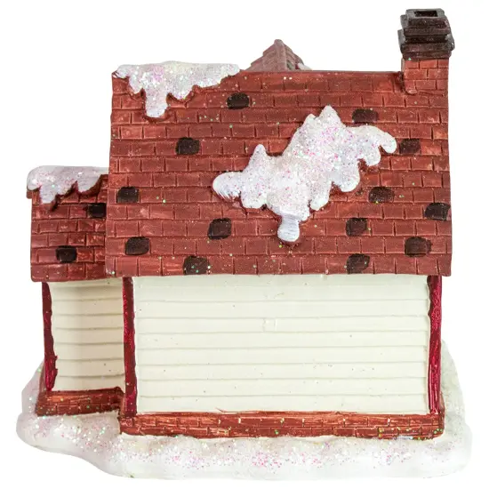 Northlight LED Lighted Snowy Cottage House Christmas Village Decoration - 6.5" White {7}