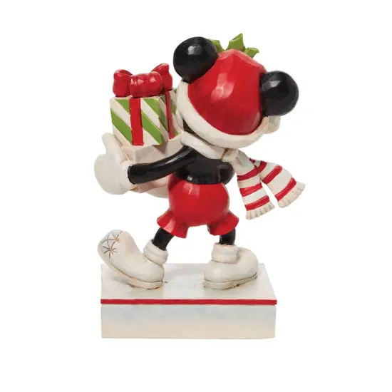 Department 56 Dept 56 Mickey with Stacked Presents Christmas Figure Black {4}