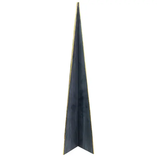 Northlight Triangular Christmas Tree Decoration - 20" - Blue and Gold {4}