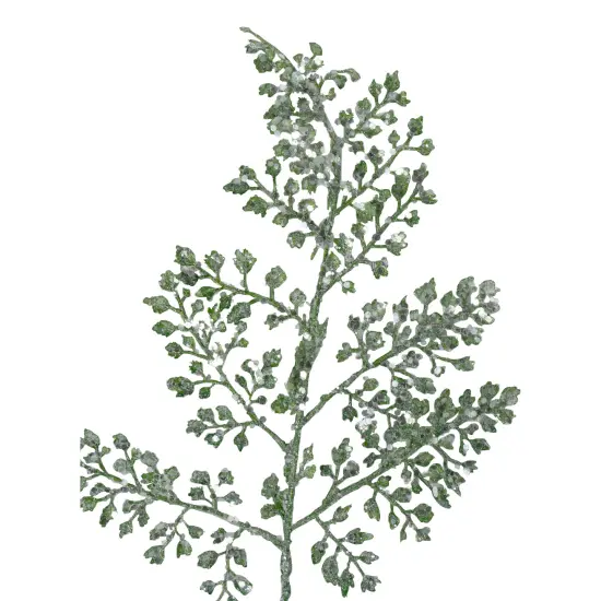 Northlight Glittered Leaves Artificial Christmas Spray - 18" - Green {4}