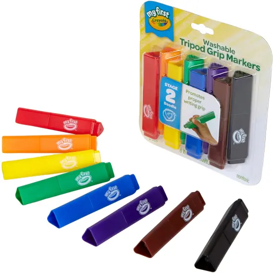 Crayola My First Tripod Grip Markers-8/Pkg {2}