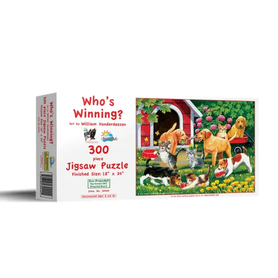 Sunsout Who's Winning 300 pc Jigsaw Puzzle 30444 {3}