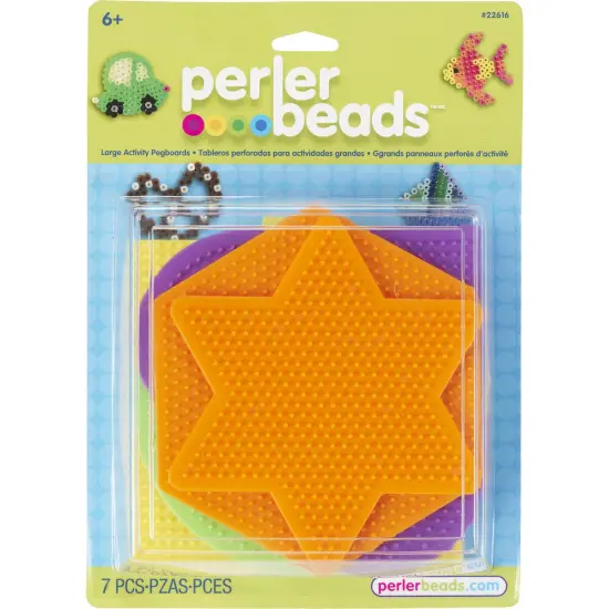 Perler Pegboards 5/Pkg-Assorted Shapes & Colors {1}