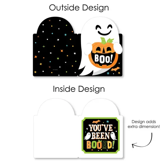Big Dot of Happiness You've Been Booed - Ghost Halloween Giant Greeting Card - Big Shaped Jumborific Card - 16.5 x 22 inches {7}