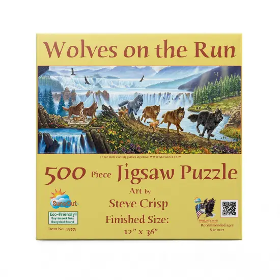 Sunsout Wolves on the Run 500 pc Jigsaw Puzzle 57356 {4}