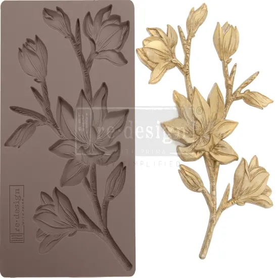 Prima Marketing Re-Design Mould 5"X8"X8mm-Forest Flora {4}