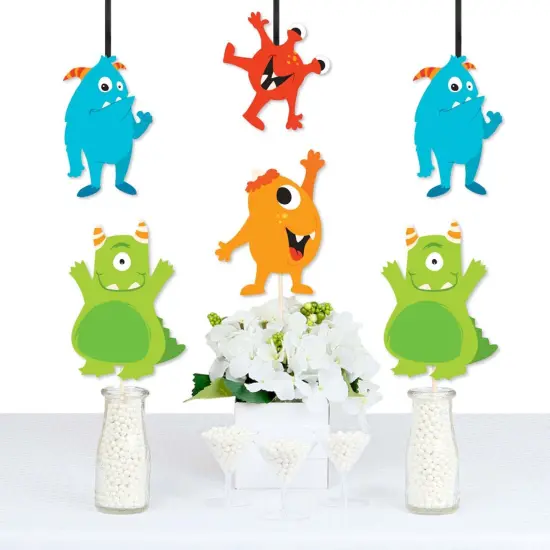 Big Dot of Happiness Monster Bash - Decorations DIY Little Monster Birthday Party or Baby Shower Essentials - Set of 20 {1}