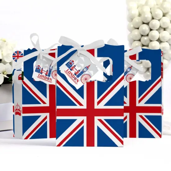 Big Dot of Happiness Cheerio, London - British UK Party Favor Boxes - Set of 12 {4}