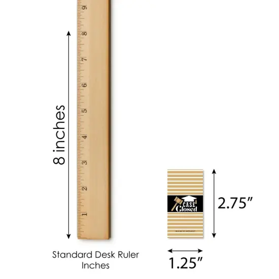 Big Dot of Happiness Law School Grad - Mini Candy Bar Wrapper Stickers - Future Lawyer Graduation Party Small Favors - 40 Count {6}