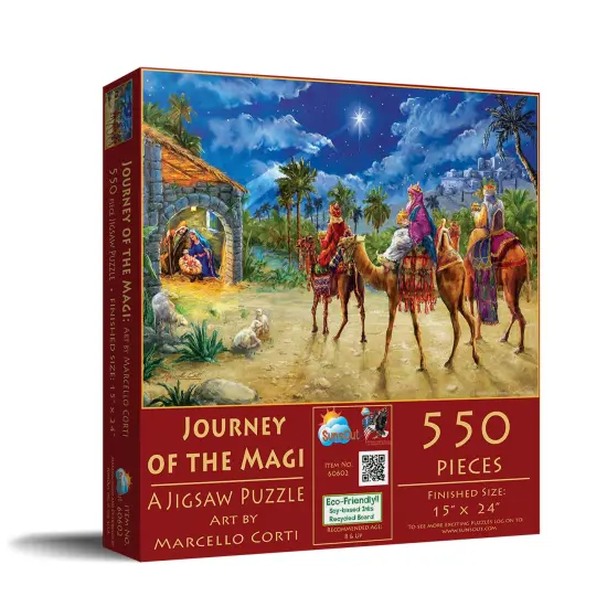 Sunsout Journey of the Magi 550 pc Christmas Jigsaw Puzzle 60602 {3}