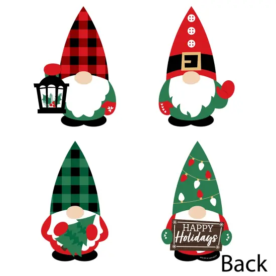 Big Dot of Happiness Red and Green Holiday Gnomes - Decorations DIY Christmas Party Essentials - Set of 20 {4}