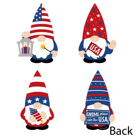 Big Dot of Happiness Patriotic Gnomes - Decorations DIY Memorial Day, 4th of July and Labor Day Gnome Party Essentials - Set of 20 {4}