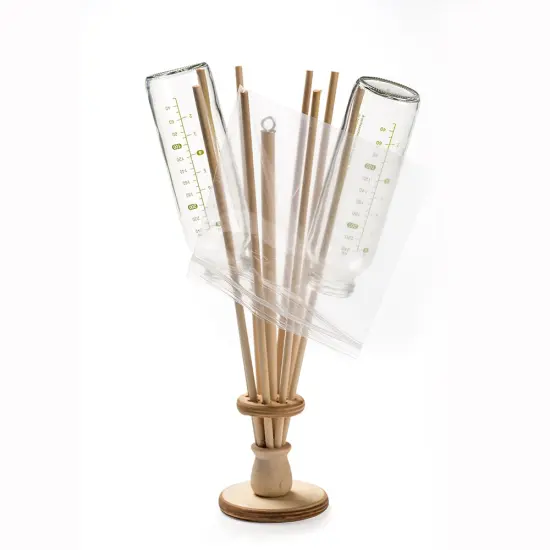 Lehman's Economical and Eco-Friendly Wooden 8-Arm Bag Holder and Bottle Dryer {1}