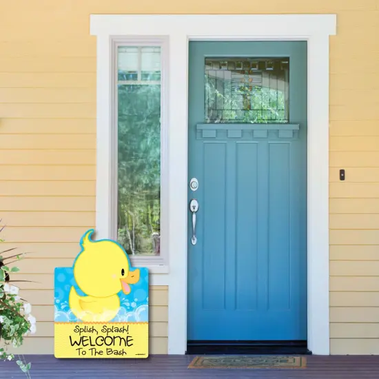 Big Dot of Happiness Ducky Duck - Party Decorations - Birthday Party or Baby Shower Welcome Yard Sign {6}