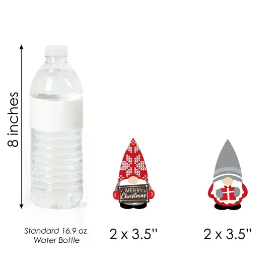 Big Dot of Happiness Christmas Gnomes - DIY Shaped Holiday Party Cut-Outs - 24 Count {6}