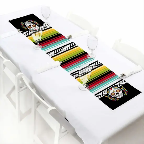 Big Dot of Happiness Day of the Dead - Petite Sugar Skull Party Paper Table Runner - 12 x 60 inches {1}