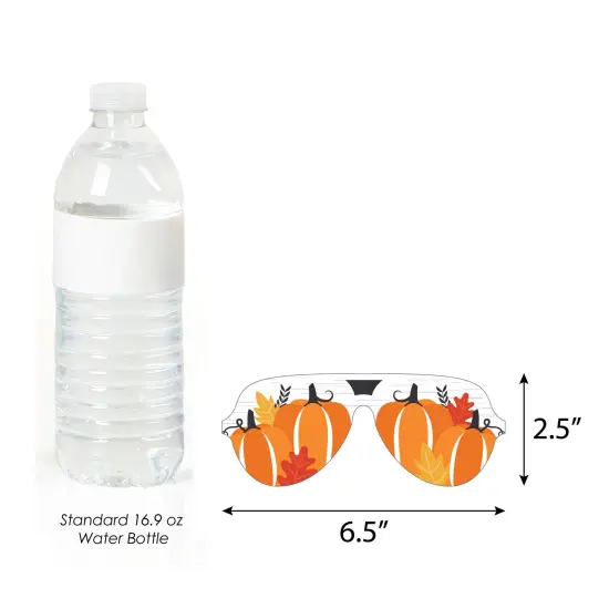 Big Dot of Happiness Fall Pumpkin Glasses - Paper Card Stock Halloween or Thanksgiving Party Photo Booth Props Kit - 10 Count {6}