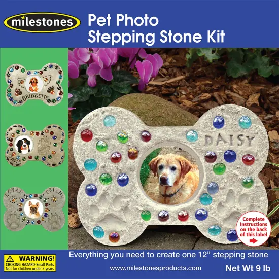 Milestones Mosaic Stepping Stone Kit-Pet Photo {1}