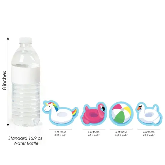 Big Dot of Happiness Make a Splash - Pool Party - DIY Shaped Summer Swimming Party or Birthday Party Cut-Outs - 24 Count {6}