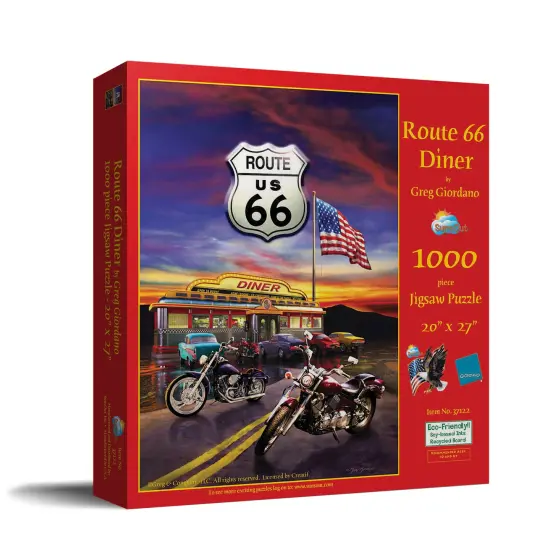 Sunsout Route 66 Diner 1000 pc Jigsaw Puzzle 37122 {3}