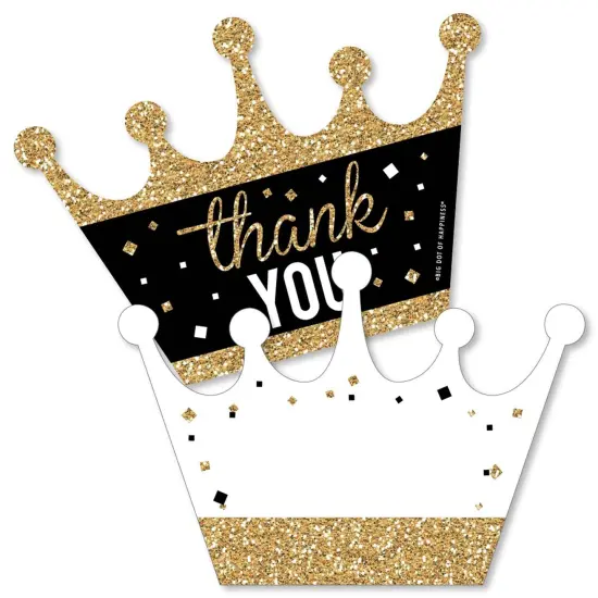 Big Dot of Happiness Prom - Shaped Thank You Cards - Prom Night Party Thank You Note Cards with Envelopes - Set of 12 {1}