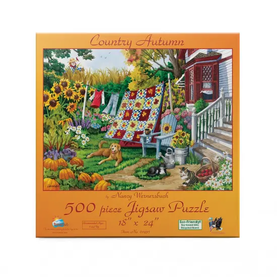 Sunsout Country Autumn 500 pc Jigsaw Puzzle 62937 {4}