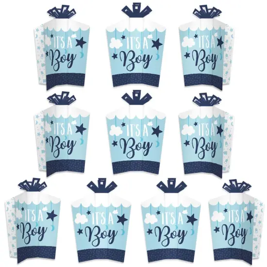 Big Dot of Happiness It's a Boy - Table Decorations - Blue Baby Shower Fold and Flare Centerpieces - 10 Count {1}