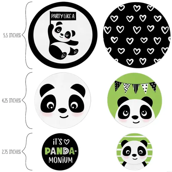 Big Dot of Happiness Party Like a Panda Bear - Baby Shower or Birthday Party Giant Circle Confetti - Party Decorations - Large Confetti 27 Count {3}