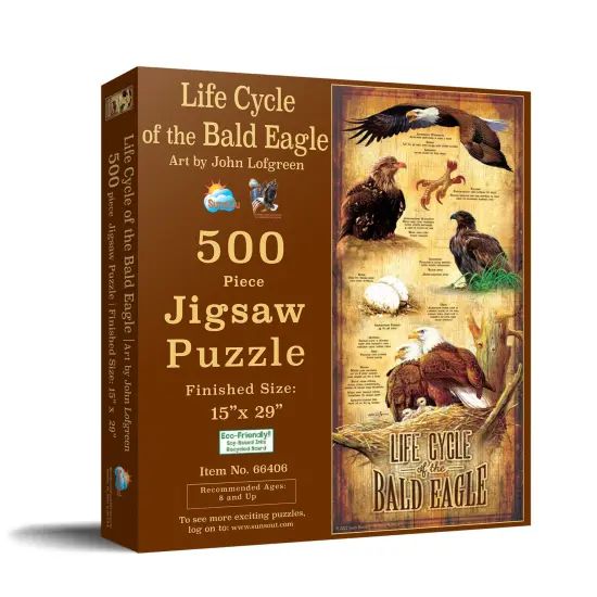 Sunsout Life Cycle of the Bald Eagle 500 pc Jigsaw Puzzle 66406 {3}