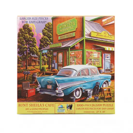 Sunsout Aunt Sheila's Cafe 1000 pc Large Pieces Jigsaw Puzzle 51327 {4}