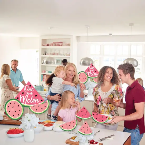 Big Dot of Happiness Sweet Watermelon - Fruit Party Centerpiece Sticks - Showstopper Table Toppers - 35 Pieces {6}