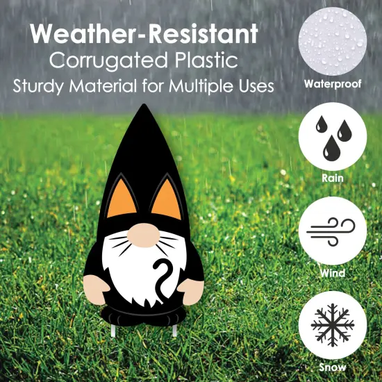 Big Dot of Happiness Halloween Gnomes - Gnome Lawn Decorations - Outdoor Spooky Fall Party Yard Decorations - 10 Piece {6}