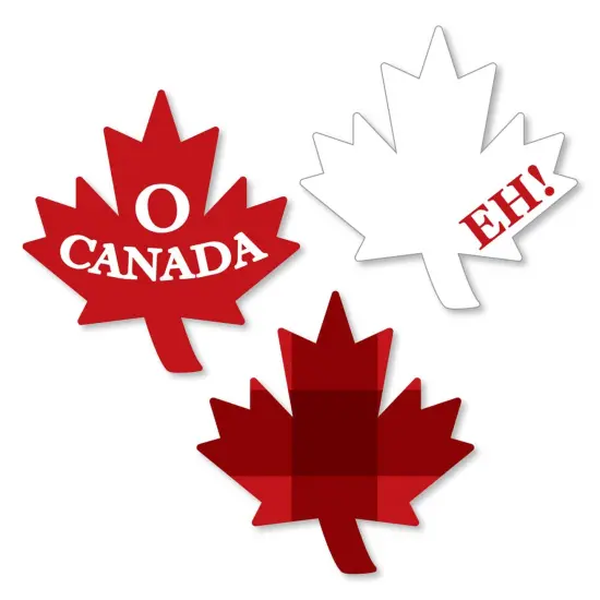 Big Dot of Happiness Canada Day - DIY Shaped Canadian Party Cut-Outs - 24 Count {1}
