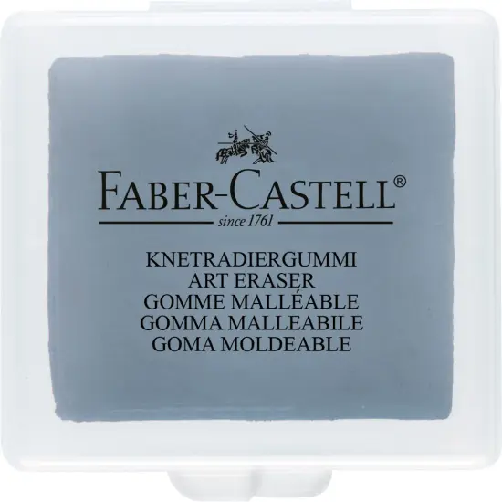 Faber-Castell Kneadable Eraser In Protective Case-Grey {1}