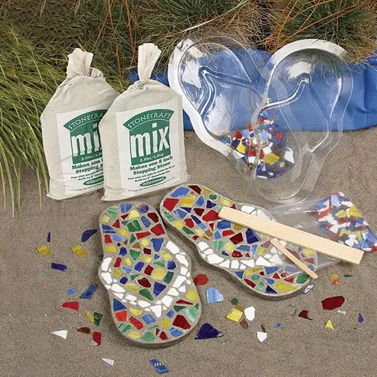 Milestones Mosaic Stepping Stone Kit-Flip-Flop {2}