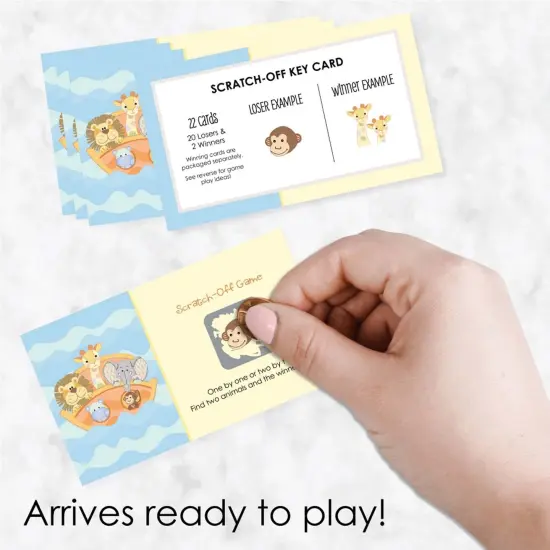 Big Dot of Happiness Noah's Ark - Baby Shower or Birthday Party Game Scratch Off Cards - 22 Count {3}