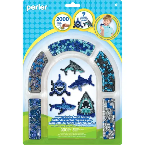 Perler Fused Bead Kit-Sharks {1}
