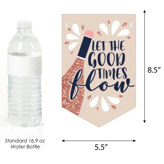 Big Dot of Happiness But First, Wine - Wine Tasting Birthday Party Bunting Banner - Birthday Party Decorations - Happy Birthday {3}