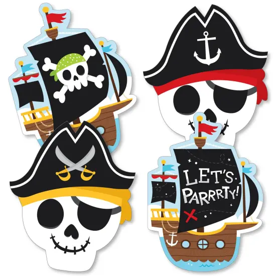 Big Dot of Happiness Pirate Ship Adventures - Decorations DIY Skull Birthday Party Essentials - Set of 20 {3}