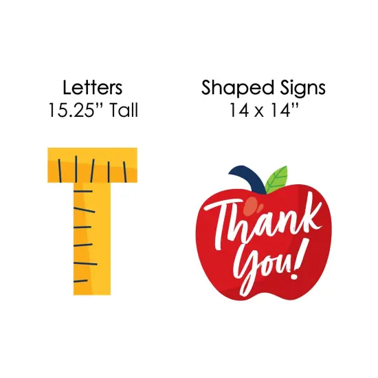 Big Dot of Happiness Thank You Teachers - Yard Sign Outdoor Lawn Decorations - Teacher Appreciation Yard Signs - Teachers {7}