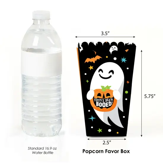 Big Dot of Happiness You've Been Booed - Ghost Halloween Party Favor Popcorn Treat Boxes - Set of 12 {3}